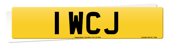 Registration number 1 WCJ